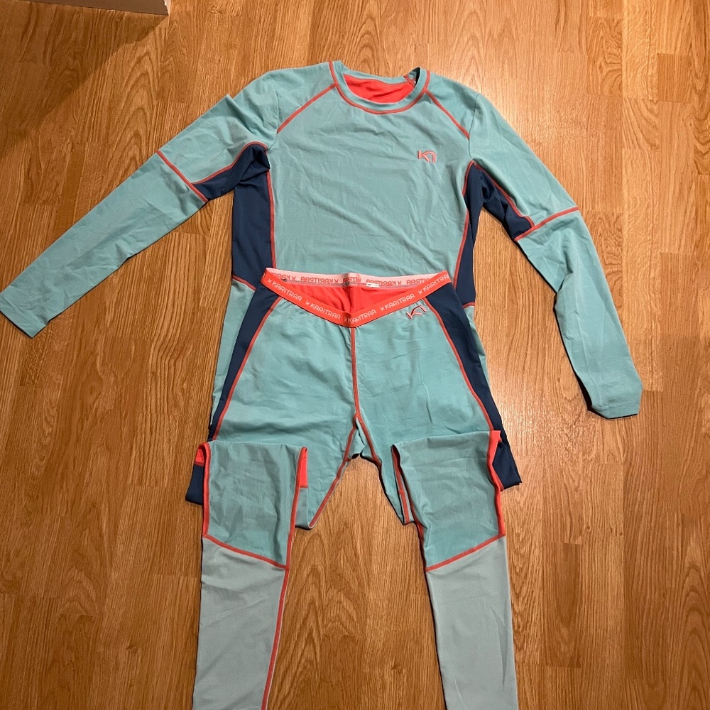 Kari Traa Women's Skiing / Snowboarding Base Layer Set, Size M - Excellent Cond.